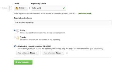 Creating a repository is one of the many tasks I learned to do today